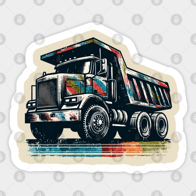 Dump truck Sticker by Vehicles-Art